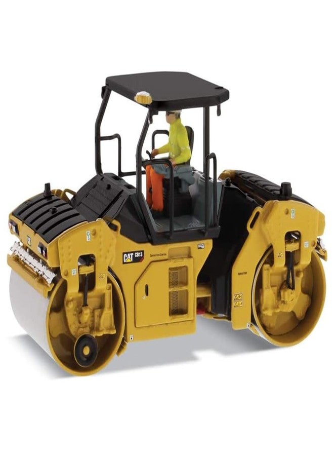 Diecast Masters CAT Caterpillar CB-13 Tandem Vibratory Roller with ROPS and Operator High Line Series 1/50 Diecast Model by Diecast Masters 85594 - Image 1